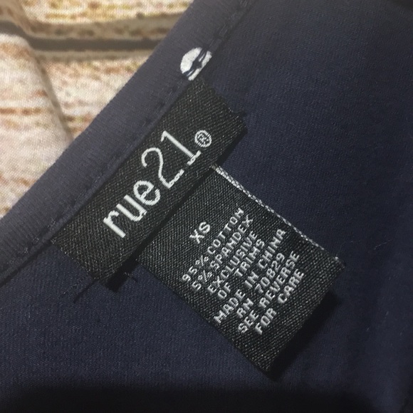 Rue 21 xs sailor dress bow long sleeve nautical - Picture 3 of 5